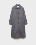 Soprabito monopetto in loden double