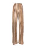 Pantaloni a gamba larga Amalia in maglia raschel