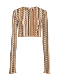 Top crochet beige Aire